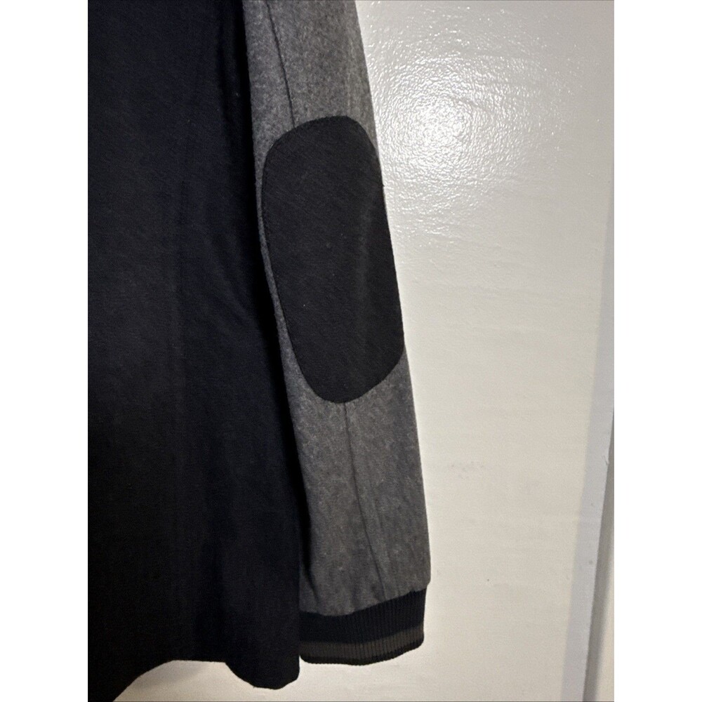 ESPRIT MEN’S Grey 2-Tone Wool Blend Blazer With Elbow Patch Size L - Picture 3 of 16